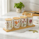 Porcelain Jar Set - 4 Pcs